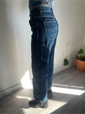 Levi's Dark Blue Relaxed Straight-Leg Jeans